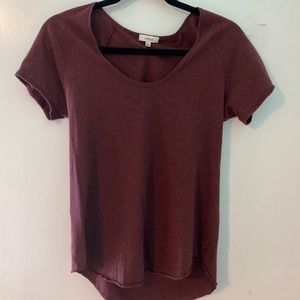 COPY - Wilfred, Aritzia burgundy/rust t-shirt